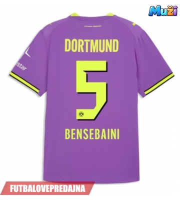 Lacne Muži Futbalové dres Borussia Dortmund Ramy Bensebaini #5 2026-27 Krátky Rukáv - Tretina